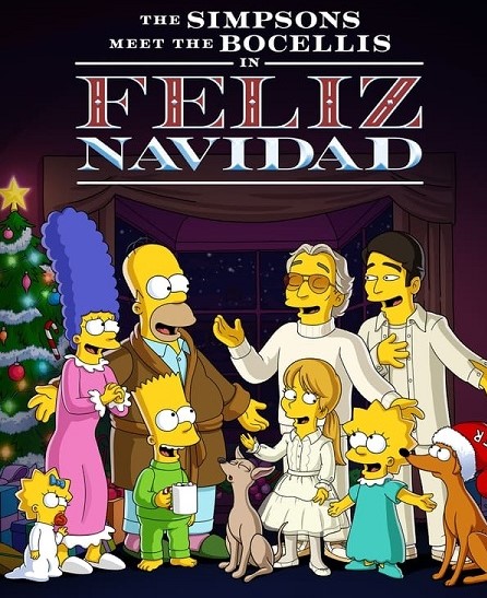 مشاهدة فيلم The Simpsons Meet the Bocellis in Feliz Navidad 2022 مترجم